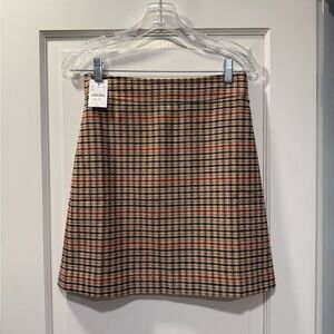 J. Crew Plaid A-Line Skirt